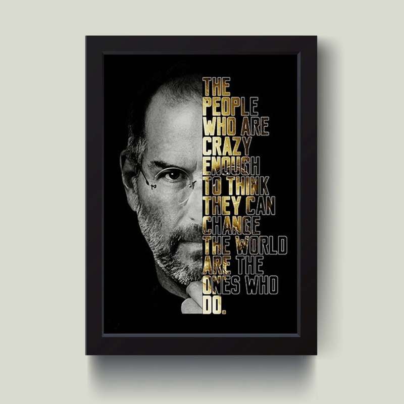 تابلو مدل انگیزشی Steve Jobs استیو جابز کد S2501-b تابلو مدل انگیزشی Steve Jobs استیو جابز کد S2501-b