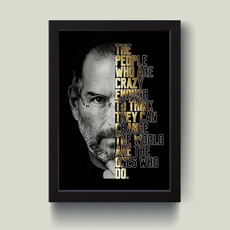 تابلو مدل انگیزشی Steve Jobs استیو جابز کد S2501-b تابلو مدل انگیزشی Steve Jobs استیو جابز کد S2501-b