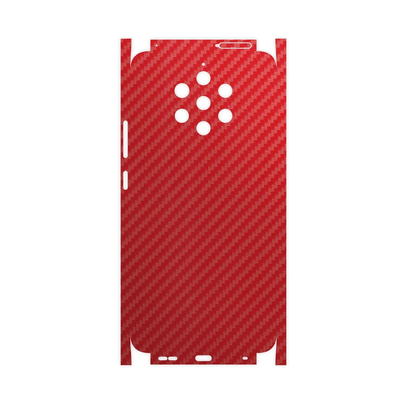 برچسب پوششی ماهوت مدل Red-Fiber-FullSkin مناسب برای گوشی موبایل نوکیا 9 PureView