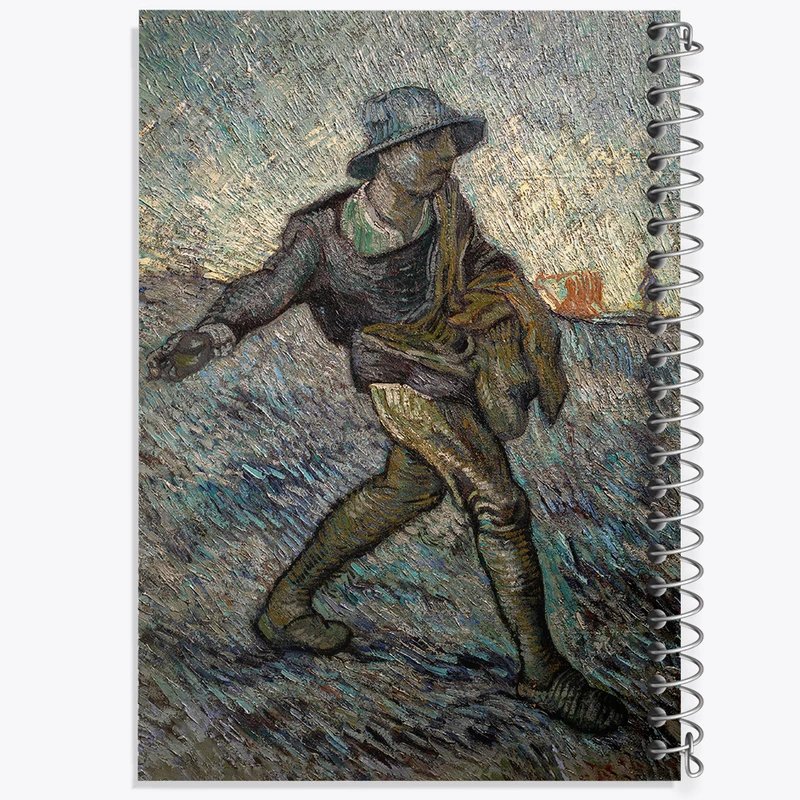 دفتر نت موسیقی 50 برگ خندالو مدل بذر افشان ونسان ونگوگ (Van Gogh) کد 36818