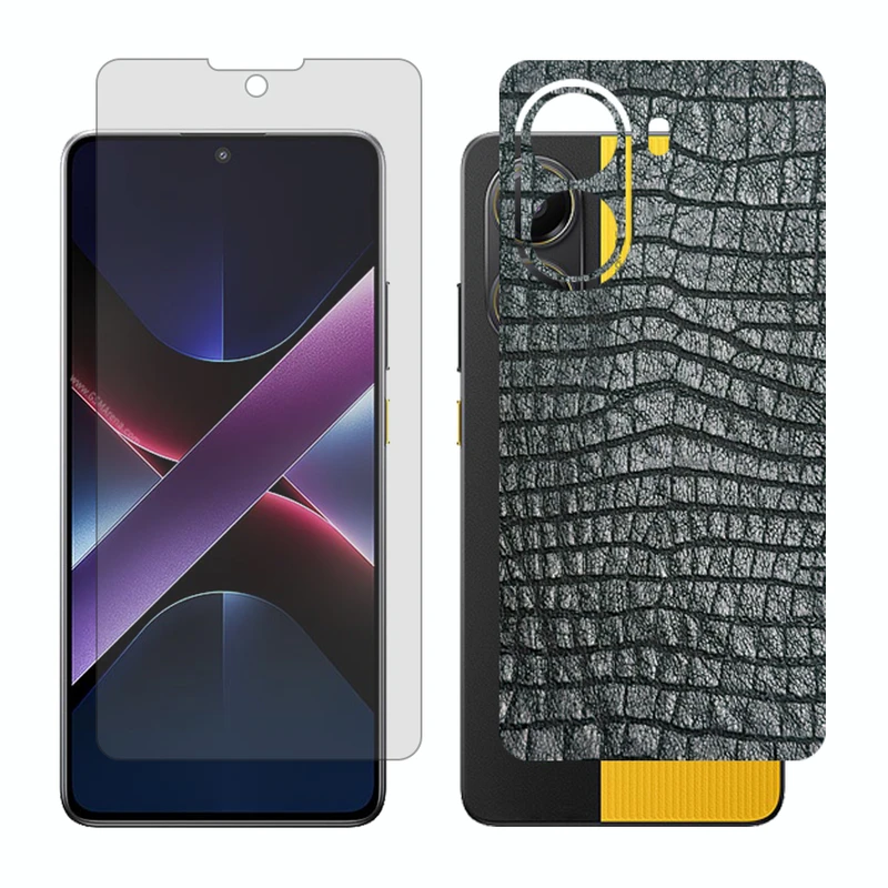 محافظ صفحه نمایش شفاف گلس مدل Together مناسب برای گوشی موبایل شیائومی Poco X7 Pro به همراه برچسب پوششی پشت گوشی