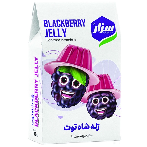 پودر ژله شاه توت سزار-100گرم