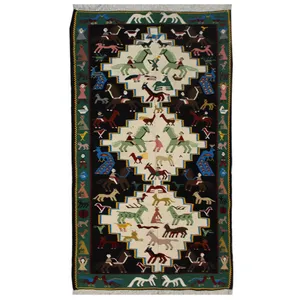 گلیم دستبافت دو متری کد 1104466