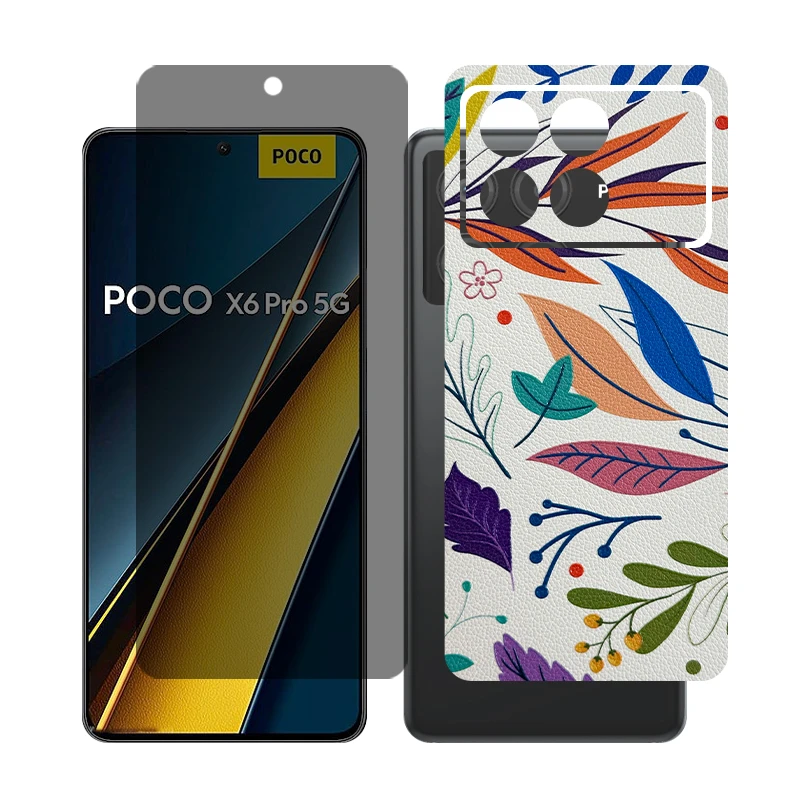 محافظ صفحه نمایش حریم شخصی گلس مدل Together مناسب برای گوشی موبایل شیائومی Poco X6 Pro به همراه برچسب پوششی