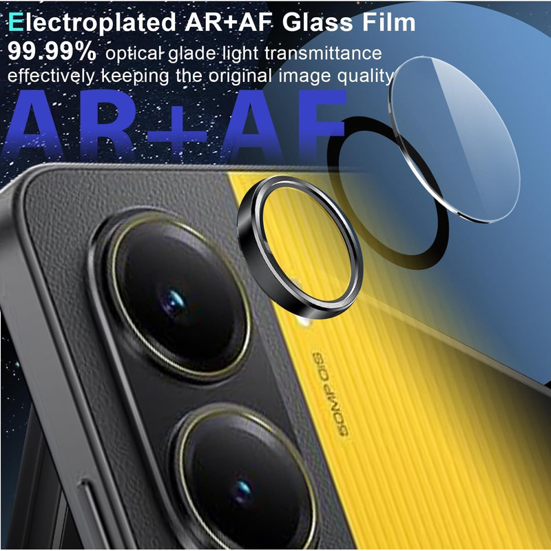 محافظ لنز دوربین بادیگارد مدل رینگی مناسب برای گوشی موبایل شیائومی Poco X7 Pro