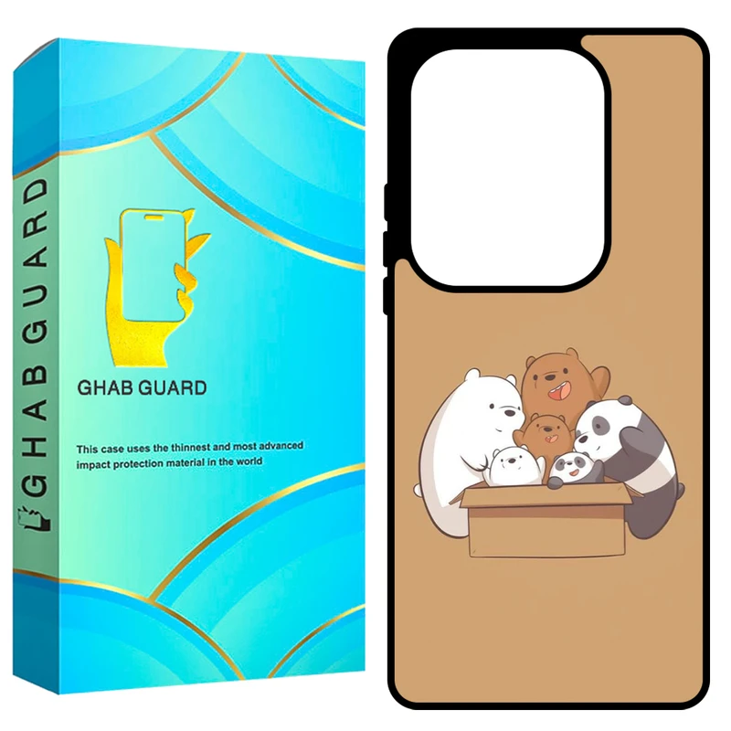 کاور قاب گارد طرح خرسی مدل GCHPN13P مناسب برای گوشی موبایل شیائومی Redmi Note 13 Pro 4G / Poco M6 Pro 4G