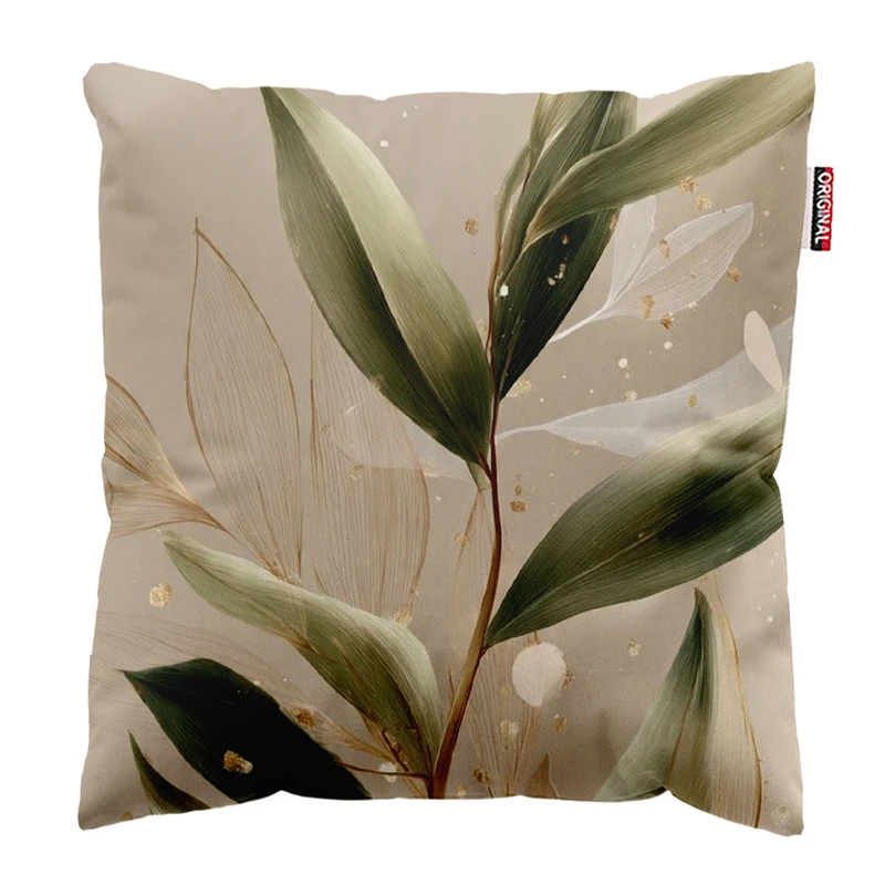 کوسن پاد آفرین مدل گل و برگ کد PK303428 سایز 30*30 سانتی متر