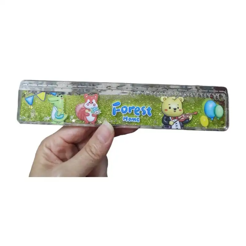 خط کش 20 سانتی متر مدل آکواریومی طرح جنگل کد 03