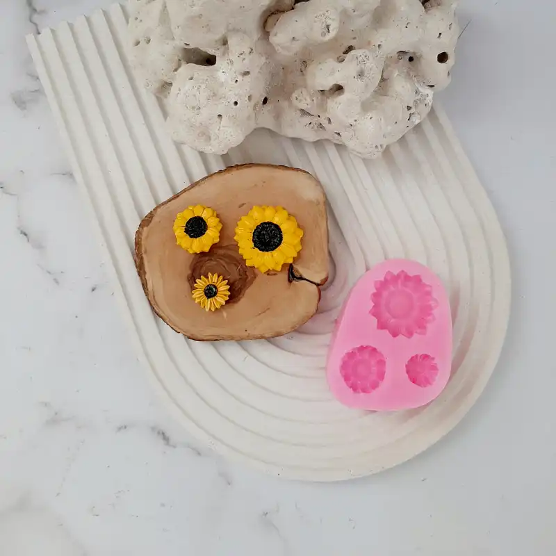 قالب شمع مدل گل آفتابگردان