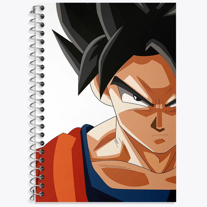 دفتر زبان 50 برگ خندالو مدل سه خط طرح انیمه دراگون بال کد N1686