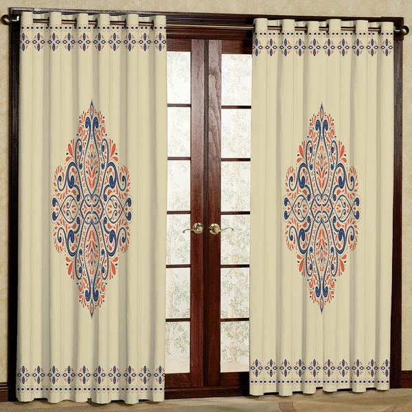 پرده چاپی مدل هازان پانچی کد 1 سایز 280x140 سانتی متر