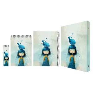 بسته لوازم تحریر پدیده نقش مدل چکاوک بسته 4 عددی 