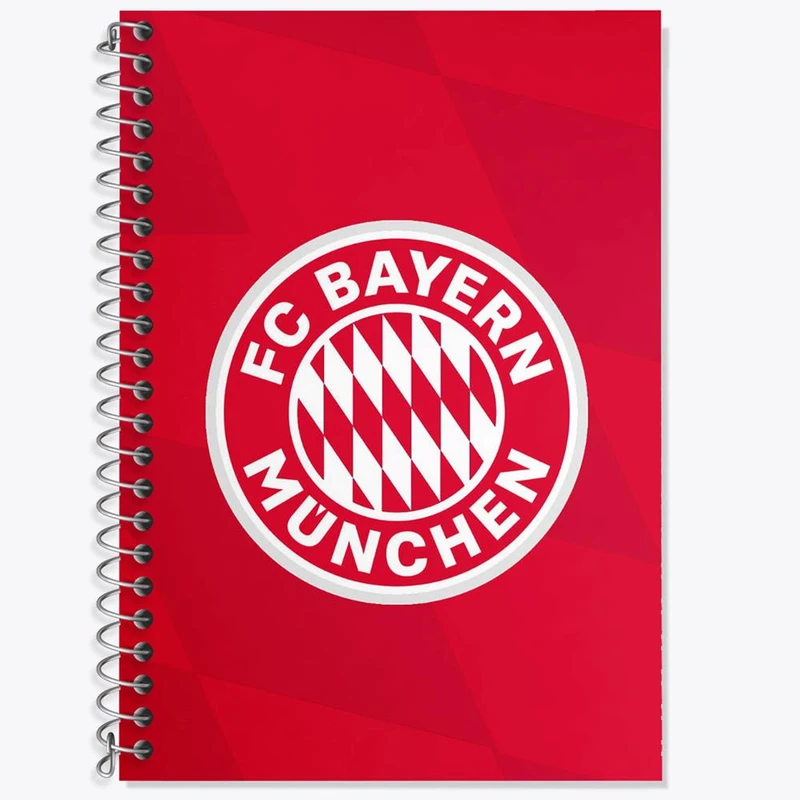 دفتر زبان 50 برگ خندالو مدل سه خط طرح باشگاه بایرن مونیخ کد 26687