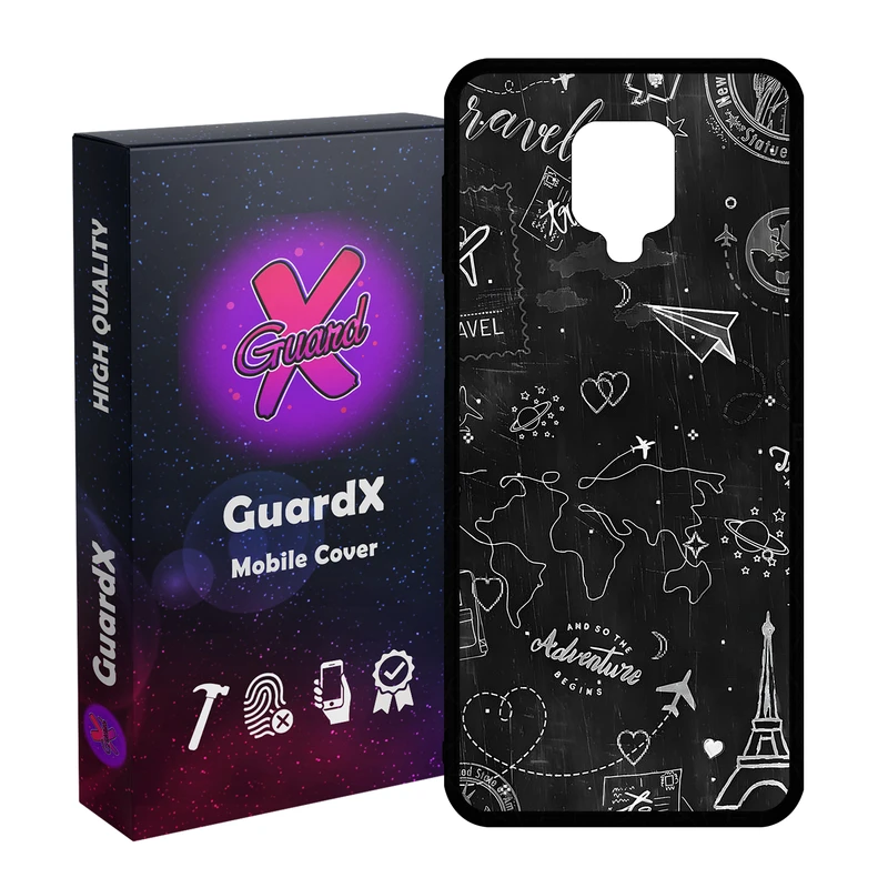 کاور گارد ایکس طرح سفر مدل 10778 مناسب برای گوشی موبایل شیائومی Redmi Note9 Pro/Note 9 Pro Max/Redmi Note 9S/MI Poco M2 Pro