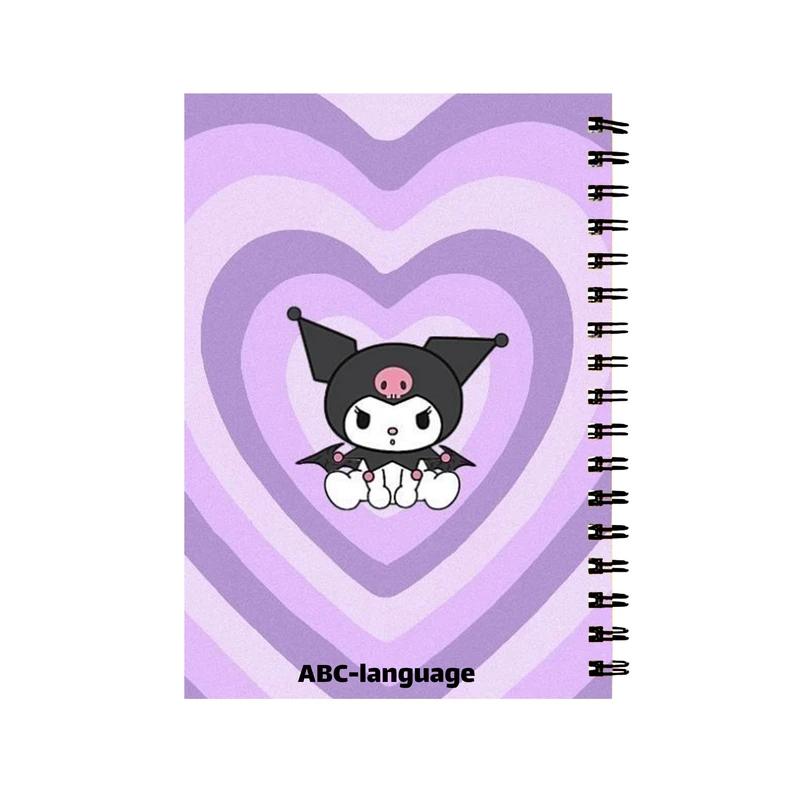 دفتر زبان 60 برگ مدل کارتون کرومی و ملودی کد 001