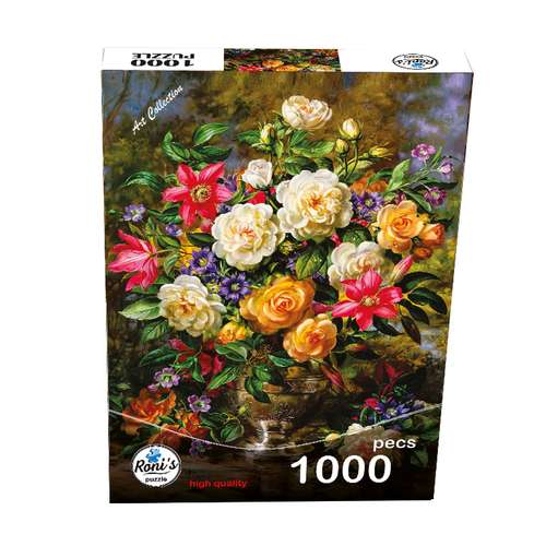 پازل 1000 تکه رونیز مدل سبد گل کد 07733