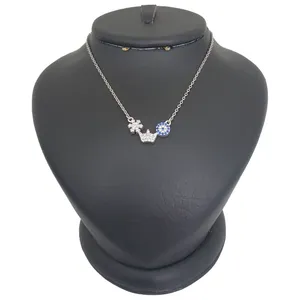 گردنبند نقره زنانه ترمه ۱ مدل تاج کد smed 1035