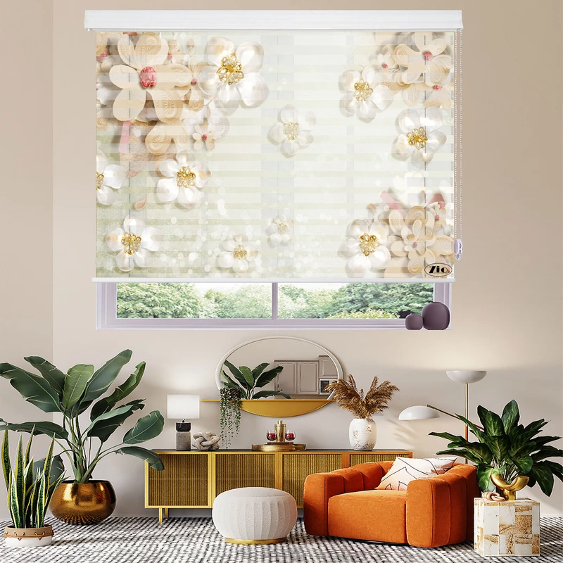 پرده زبرا زیو مدل 3D-1044 سایز 200x150 سانتی متر