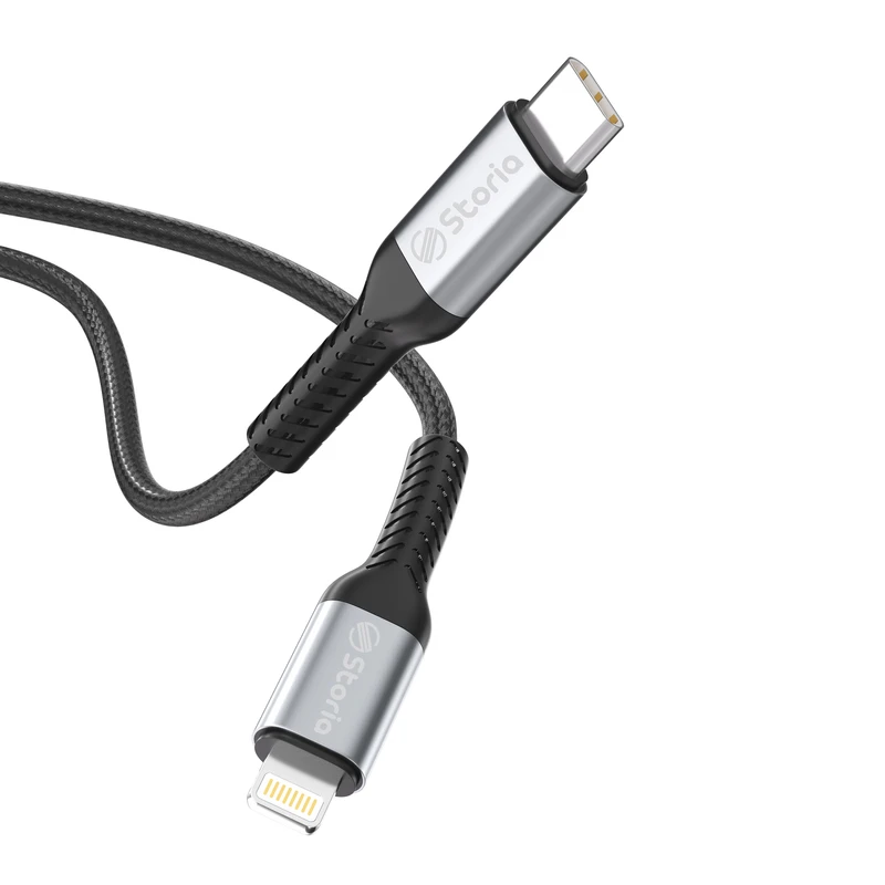 کابل تبدیل  USB-C به لایتنینگ استوریا مدل ST-DC02 طول 1متر