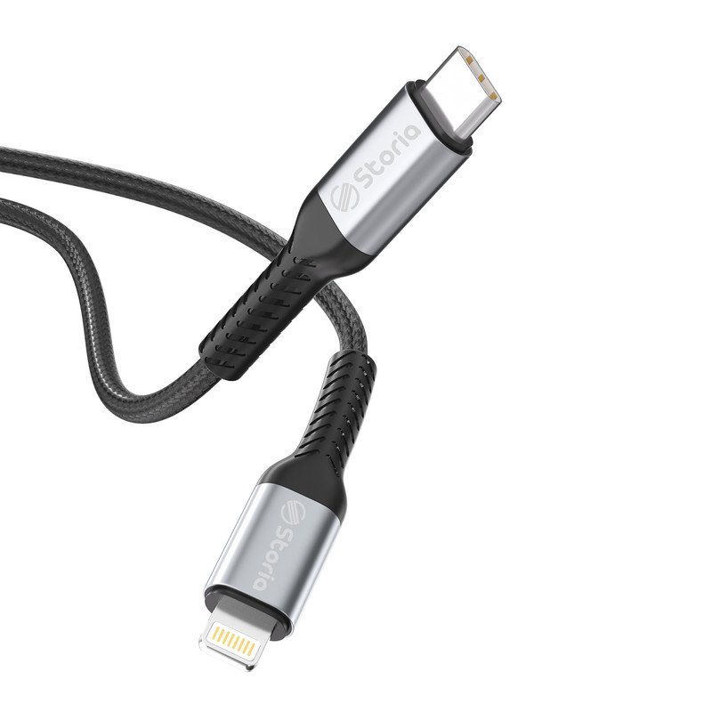 کابل تبدیل USB-C به لایتنینگ استوریا مدل ST-DC02 طول 1متر