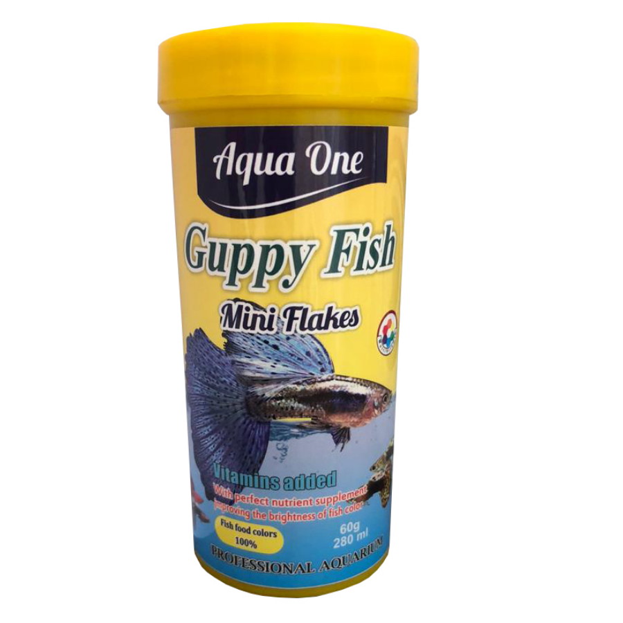 غذای ماهی آکواریوم آکواوان مدل Guppy fish وزن 60گرم