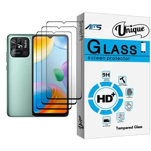 AFS Unique Glass MIX003 Screen Protector For Xiaomi Redmi 10C Pack Of 3