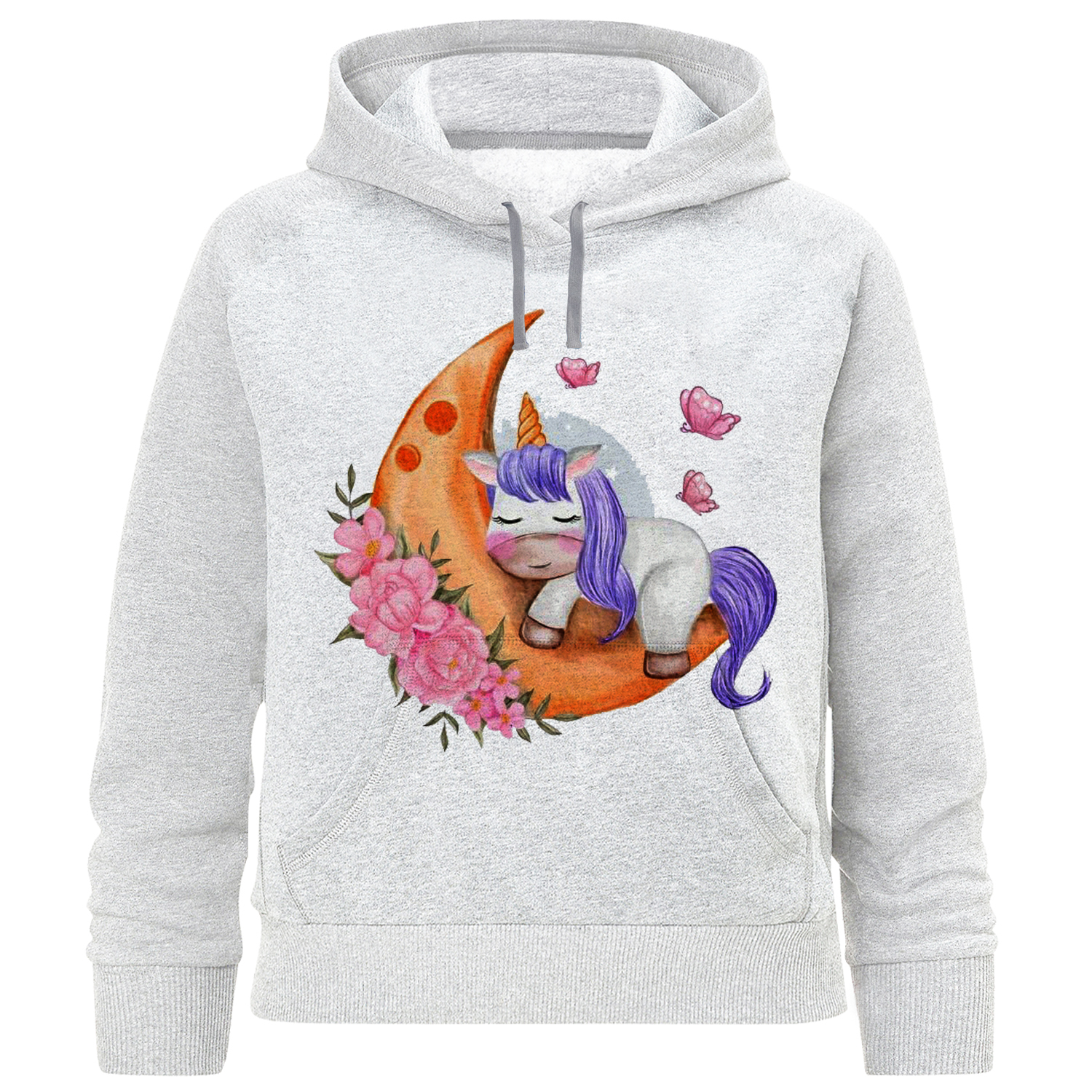 هودی دخترانه مدل ماه وتکشاخ A156