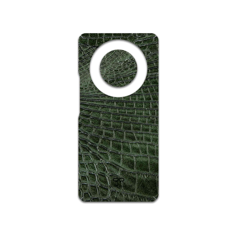 برچسب پوششی ماهوت مدل Green-Crocodile-Leather مناسب برای گوشی موبایل آنر X9a