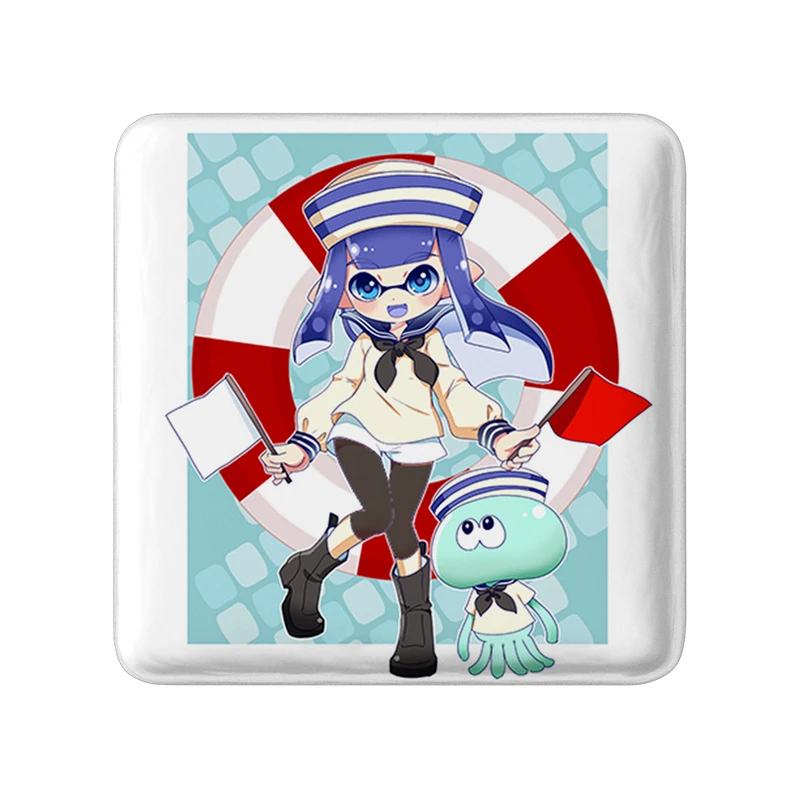 مگنت خندالو طرح بازی اسپلاتون (Splatoon) مدل مربعی کد 33331