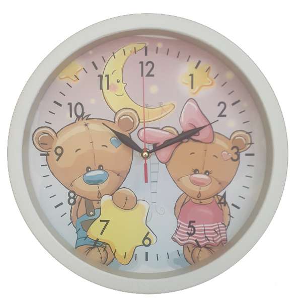 ساعت دیواری کودک مدل خرس کد 04010