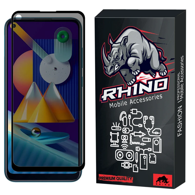محافظ صفحه نمایش حریم شخصی راینو مدل RGP مناسب برای گوشی موبایل سامسونگ Galaxy A11