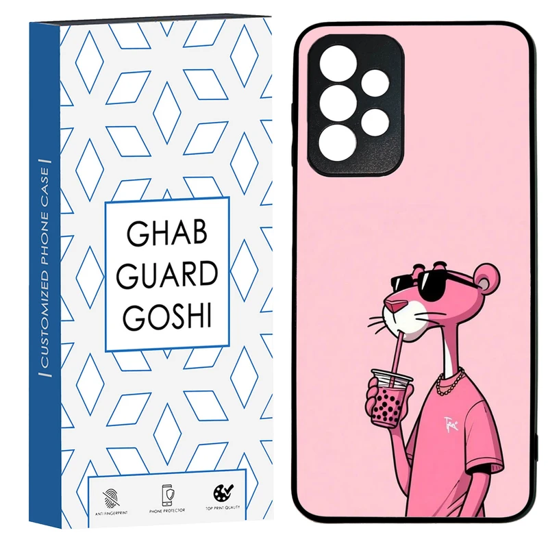 کاور قاب گارد گوشی طرح پلنگ صورتی کد TPU-213 مناسب برای گوشی موبایل سامسونگ Galaxy A23