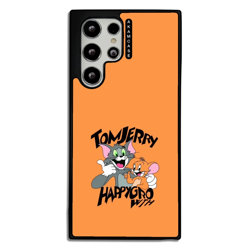 کاور آکام مدل AMC-WSGS22U-TOM & JERRY2 مناسب برای گوشی موبایل سامسونگ Galaxy S22 Ultra