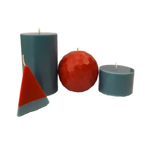 شمع دست ساز مدل box-47 مجموعه 4 عددی 