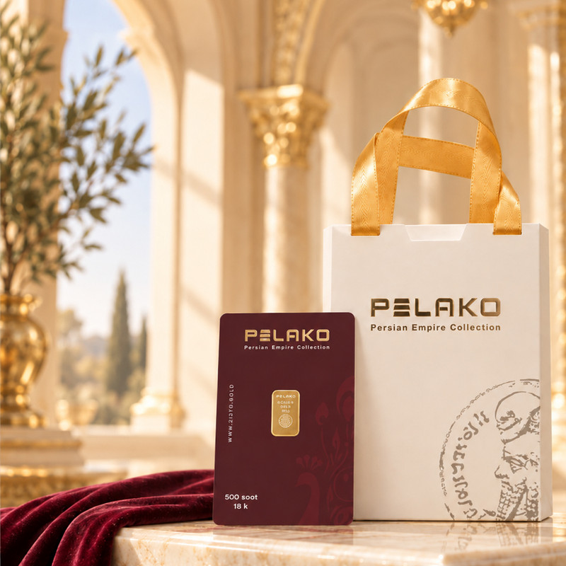 شمش طلا فیزیکی 750 عیار پلاکو مدل PK-100