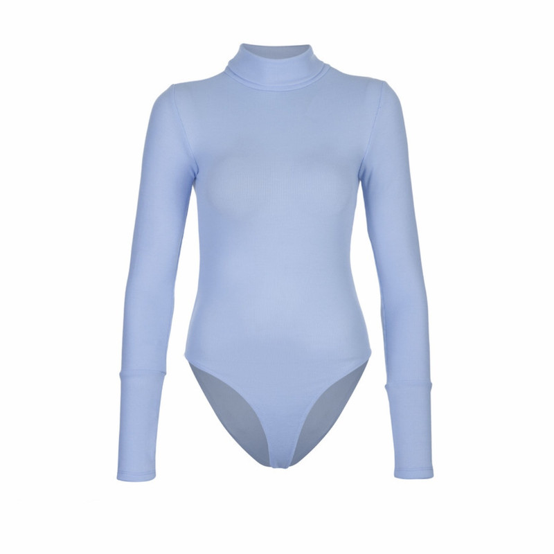 بادی آستین بلند زنانه مدل یقه اسکی