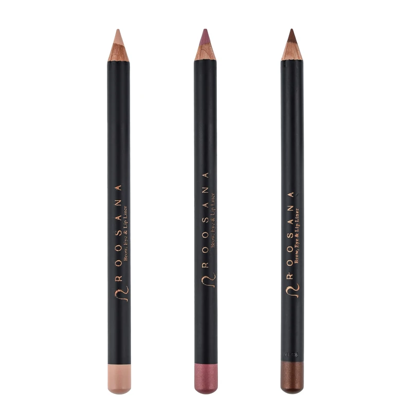 مداد لب و چشم روسانا مدل Sweet Chic مجموعه 3 عددی