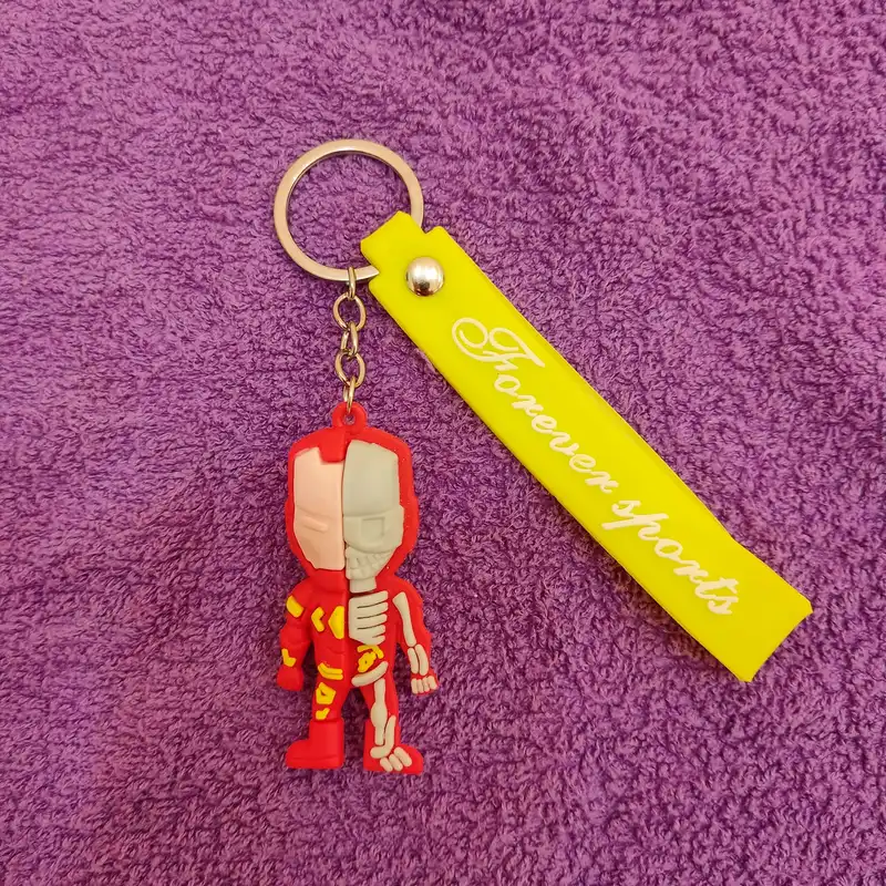 جاکلیدی مدل سیلیکونی طرح ابر قهرمانان اسکلت مرد آهنی کد DB20