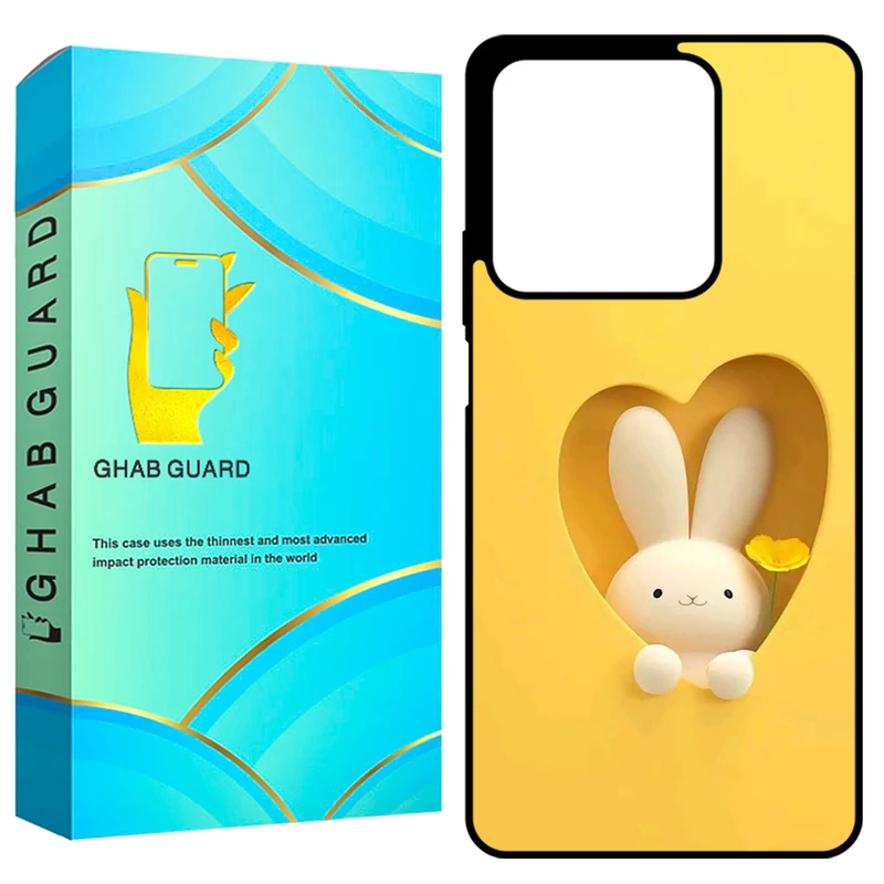 کاور قاب گارد طرح خرگوش مدل GCHPN134 مناسب برای گوشی موبایل شیائومی Redmi Note 13 4G