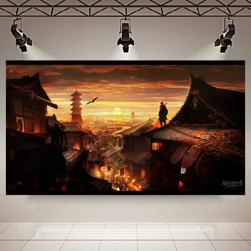 پوستر طرح Assassins Creed مدل غروب آفتاب کد AR12710