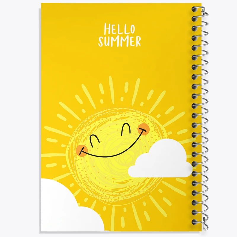 دفتر شطرنجی 50 برگ خندالو مدل خورشید کیوت کد N1496