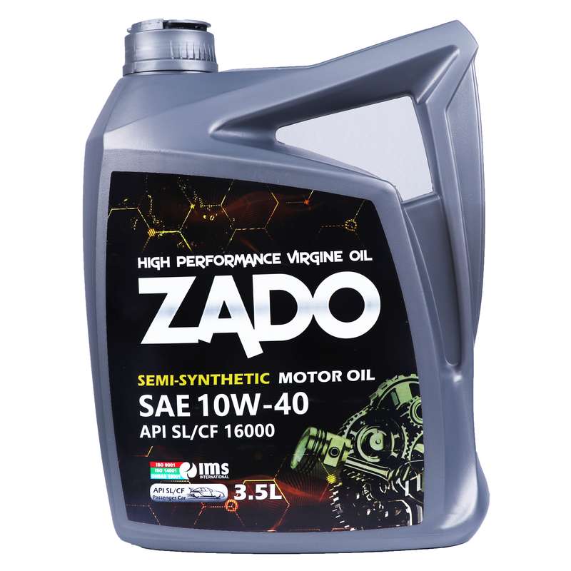 روغن موتور خودرو زادو مدل SAE 10W40-16000-SL حجم 3.5 لیتر