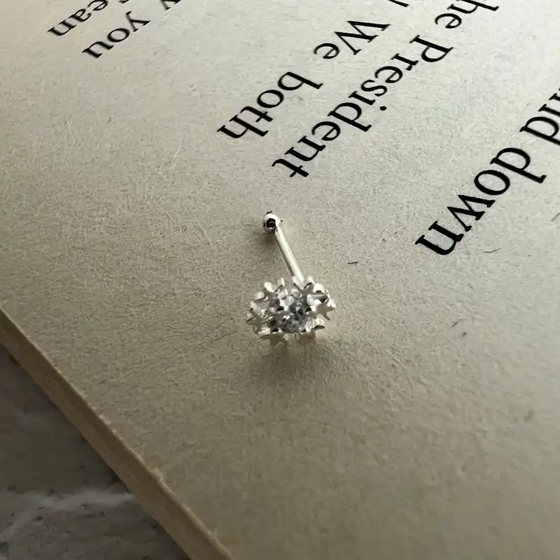 پیرسینگ نقره زنانه مدل  P4616