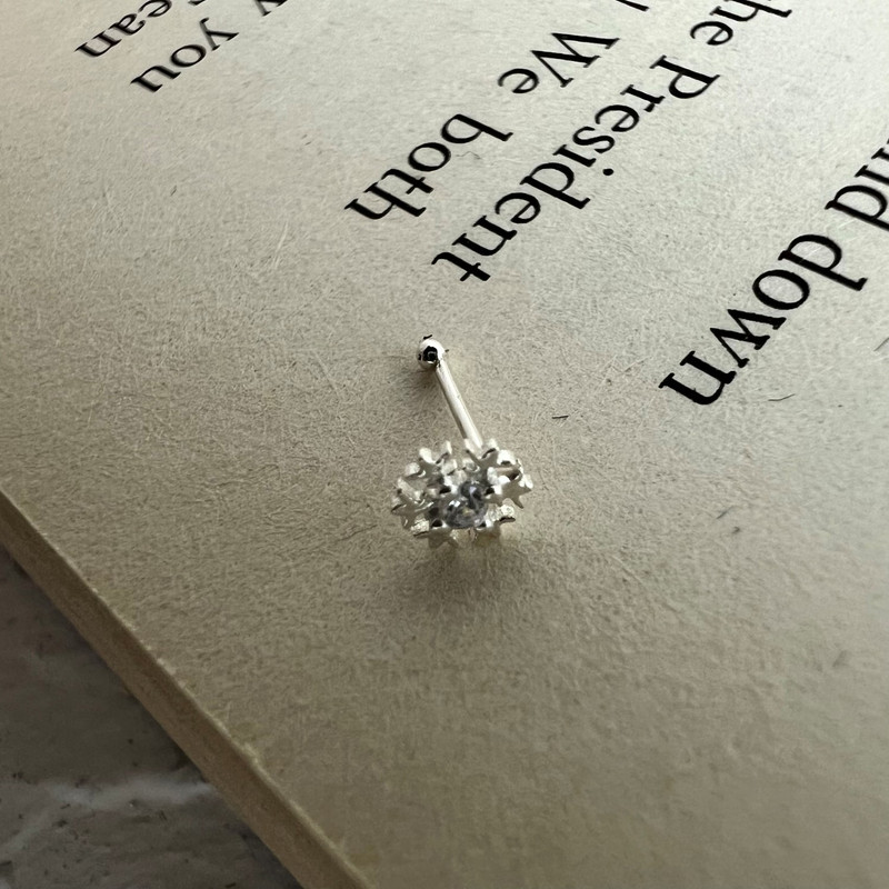 پیرسینگ نقره زنانه مدل  P4616