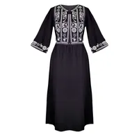 پیراهن ساحلی یقه گرد زنانه مدل 1421718