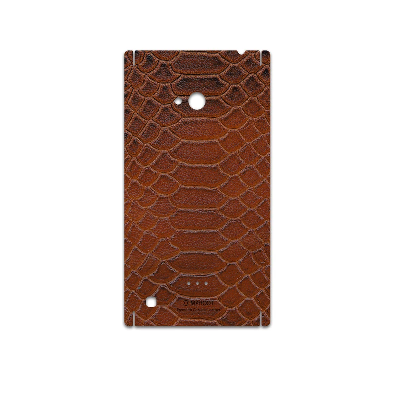 برچسب پوششی ماهوت مدل Brown-Snake-Leather مناسب برای گوشی موبایل نوکیا Lumia 720