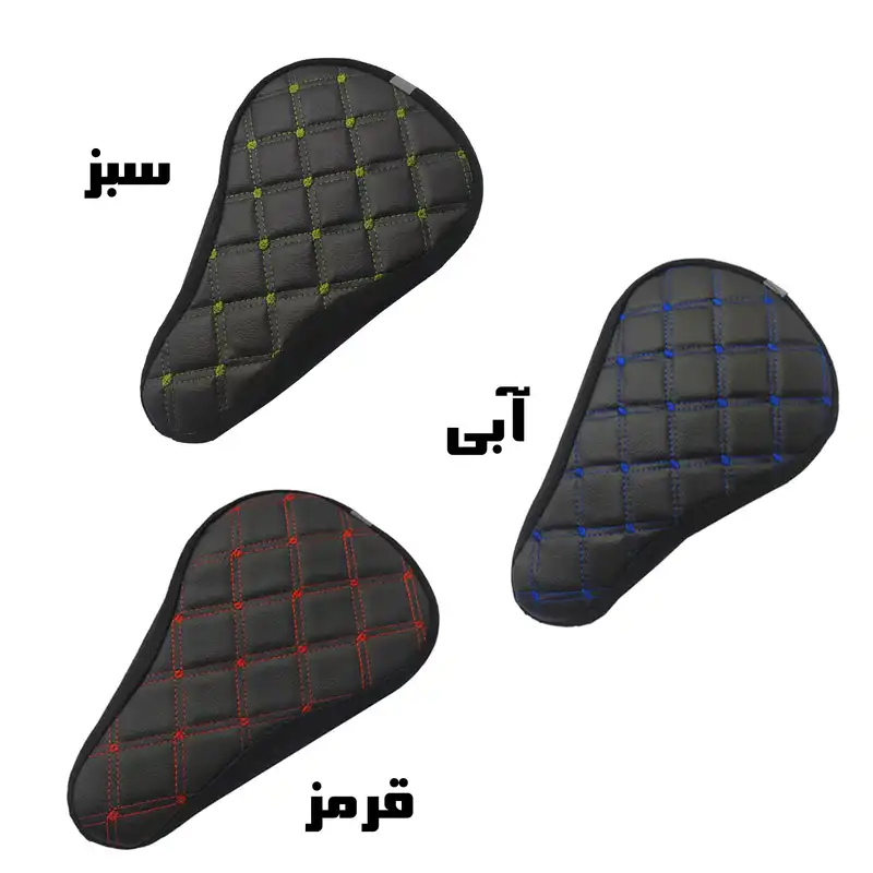 روکش زین دوچرخه مدل پافر چرمی