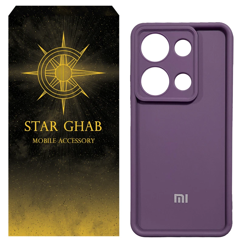 کاور استار قاب مدل سالیدکالر مناسب برای گوشی موبایل شیائومی Redmi Note 13 Pro 4G / Poco M6 Pro 4G
