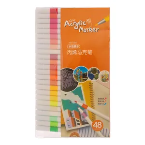 ماژیک چند منظوره مدل اکرلیک کد 1665 مجموعه 48 عددی