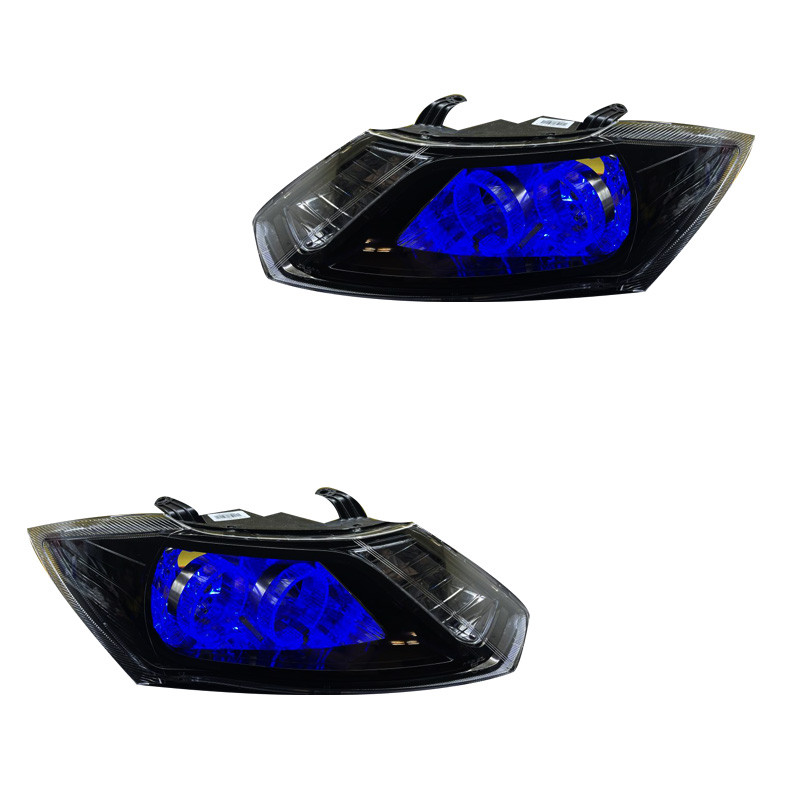 چراغ جلو خودرو گروه پژوهش صنعت مدرن مدل حلقه 3D-Blue مناسب برای کوییک بسته دو عددی